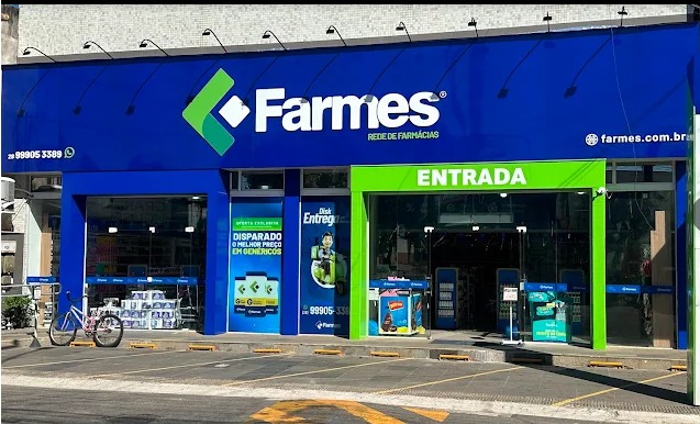 Interior da Drogaria Santos Frisso